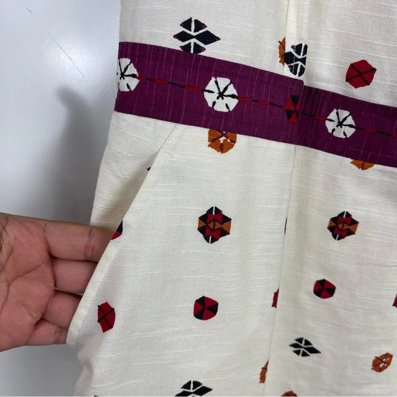 Fabels by Fabindia Printed Sleeveless Sheath Dress Pockets Women's Small - Picture 13 of 14